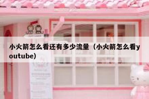 小火箭怎么看还有多少流量(小火箭怎么看youtube) 第1张 小火箭怎么看还有多少流量(小火箭怎么看youtube) 第1张