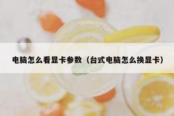 电脑怎么看显卡参数（台式电脑怎么换显卡） 第1张