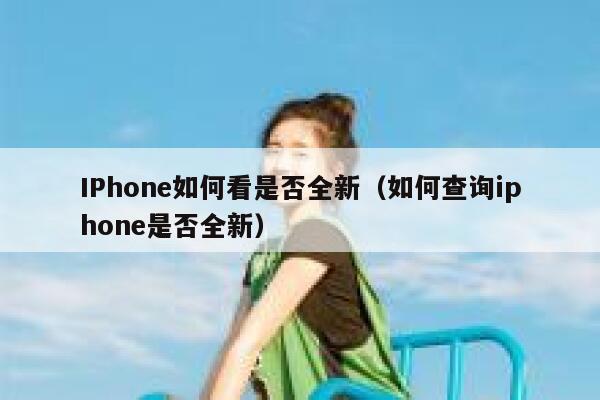 IPhone如何看是否全新（如何查询iphone是否全新） 第1张