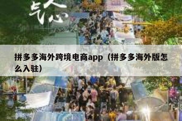 拼多多海外跨境电商app(拼多多海外版怎么入驻) 第1张 拼多多海外跨境电商app(拼多多海外版怎么入驻) 第1张