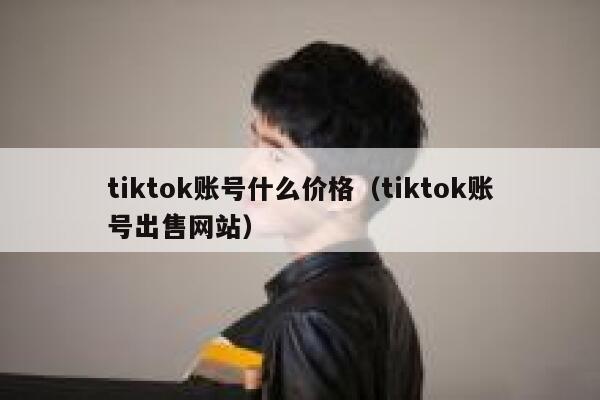 tiktok账号什么价格（tiktok账号出售网站） 第1张