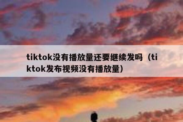 tiktok没有播放量还要继续发吗（tiktok发布视频没有播放量） 第1张