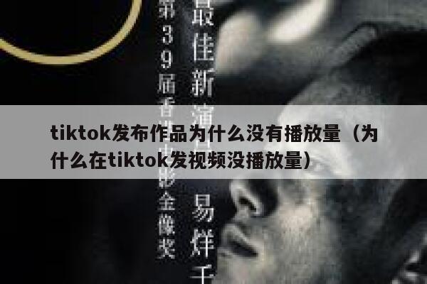tiktok发布作品为什么没有播放量（为什么在tiktok发视频没播放量） 第1张