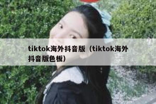 tiktok海外抖音版（tiktok海外抖音版色板） 第1张