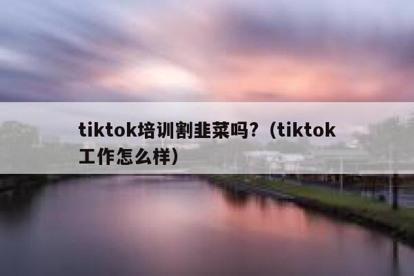 tiktok培训割韭菜吗?(tiktok工作怎么样) 第1张 tiktok培训割韭菜吗?(tiktok工作怎么样) 第1张