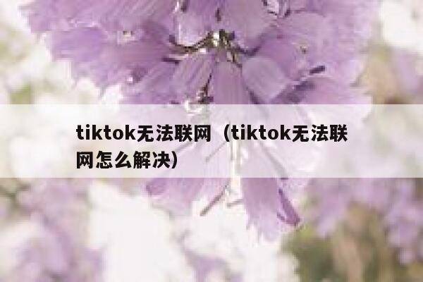 tiktok无法联网(tiktok无法联网怎么解决) 第1张 tiktok无法联网(tiktok无法联网怎么解决) 第1张