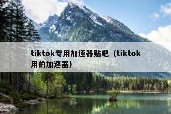 tiktok专用加速器贴吧(tiktok用的加速器) 第1张 tiktok专用加速器贴吧(tiktok用的加速器) 第1张