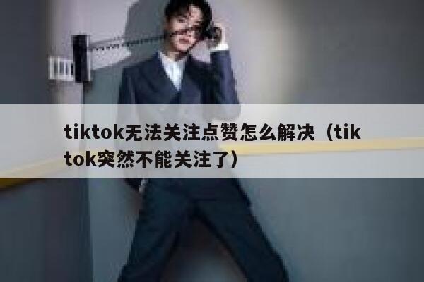 tiktok无法关注点赞怎么解决（tiktok突然不能关注了） 第1张