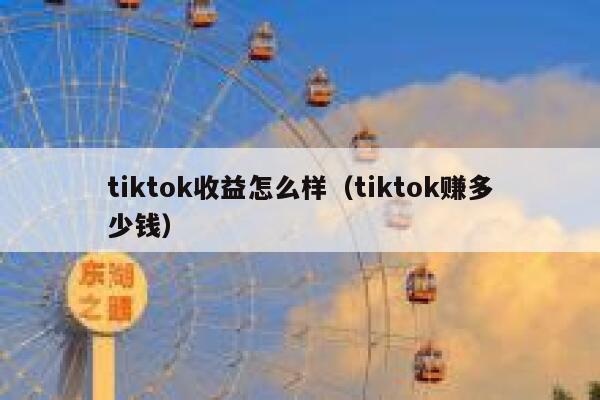 tiktok收益怎么样（tiktok赚多少钱） 第1张