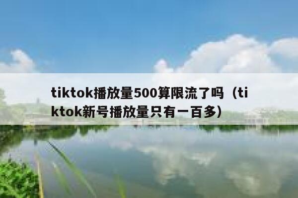 tiktok播放量500算限流了吗（tiktok新号播放量只有一百多） 第1张
