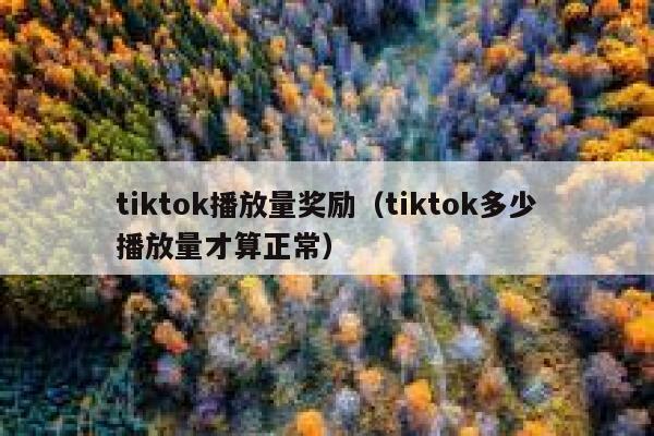 tiktok播放量奖励(tiktok多少播放量才算正常) 第1张 tiktok播放量奖励(tiktok多少播放量才算正常) 第1张