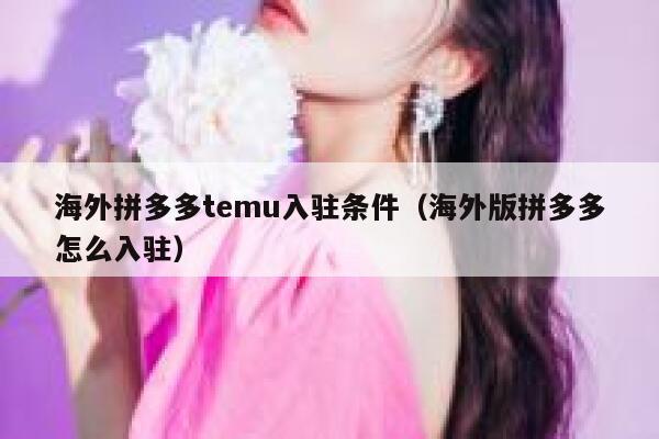 海外拼多多temu入驻条件(海外版拼多多怎么入驻) 第1张 海外拼多多temu入驻条件(海外版拼多多怎么入驻) 第1张