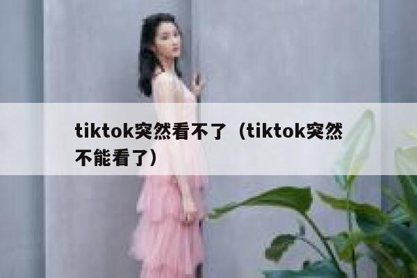 tiktok突然看不了（tiktok突然不能看了） 第1张
