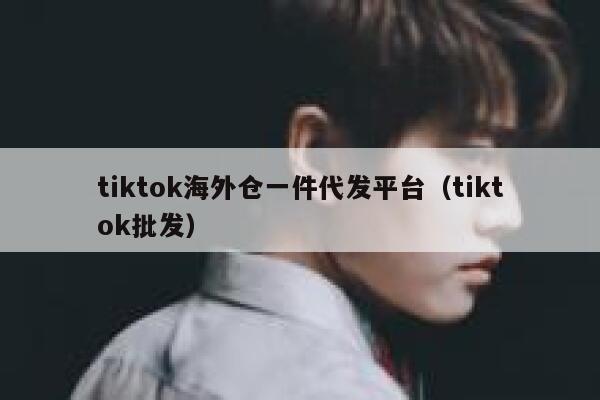 tiktok海外仓一件代发平台（tiktok批发） 第1张