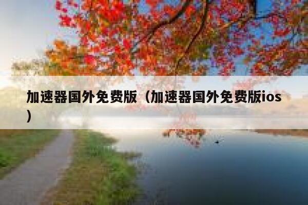 加速器国外免费版（加速器国外免费版ios） 第1张