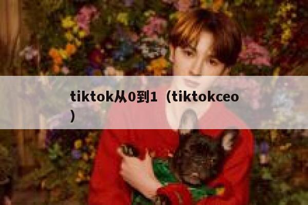 tiktok从0到1（tiktokceo） 第1张