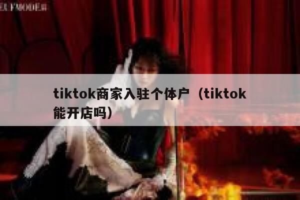 tiktok商家入驻个体户（tiktok能开店吗） 第1张