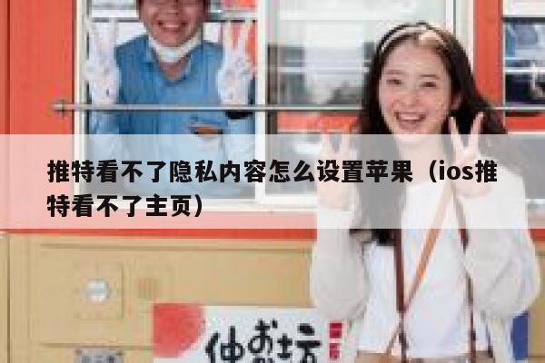 推特看不了隐私内容怎么设置苹果（ios推特看不了主页） 第1张