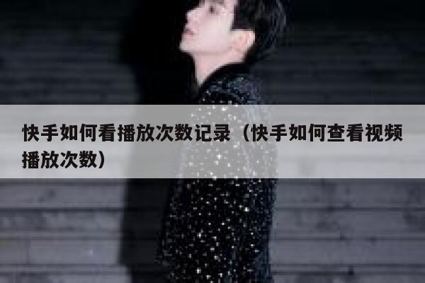 快手如何看播放次数记录（快手如何查看视频播放次数） 第1张