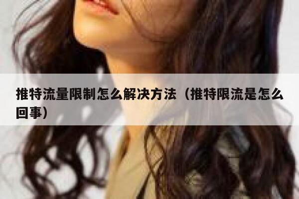 推特流量限制怎么解决方法(推特限流是怎么回事) 第1张 推特流量限制怎么解决方法(推特限流是怎么回事) 第1张