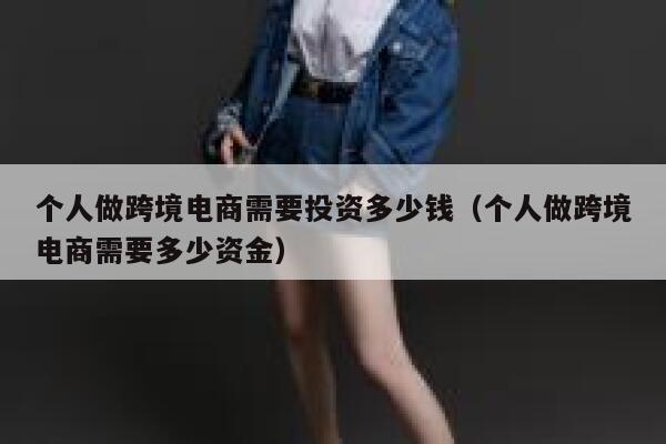 个人做跨境电商需要投资多少钱（个人做跨境电商需要多少资金） 第1张