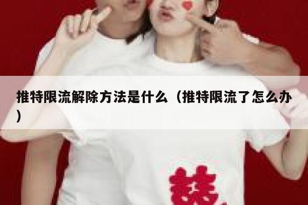 推特限流解除方法是什么（推特限流了怎么办） 第1张