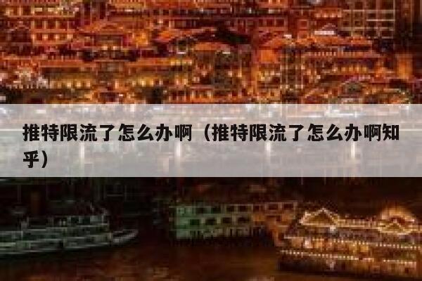 推特限流了怎么办啊（推特限流了怎么办啊知乎） 第1张