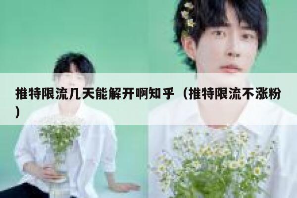 推特限流几天能解开啊知乎(推特限流不涨粉) 第1张 推特限流几天能解开啊知乎(推特限流不涨粉) 第1张