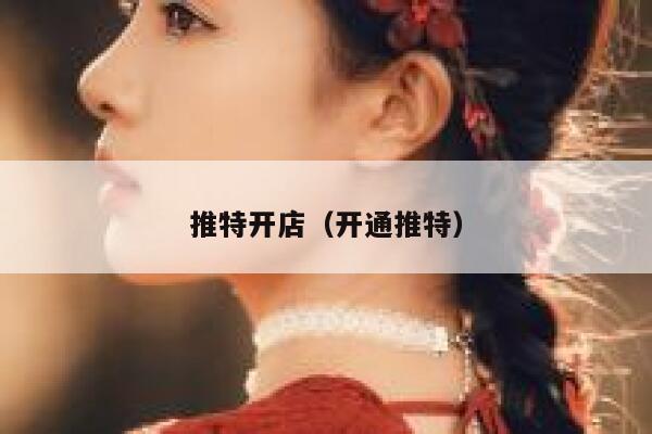 推特开店（开通推特） 第1张