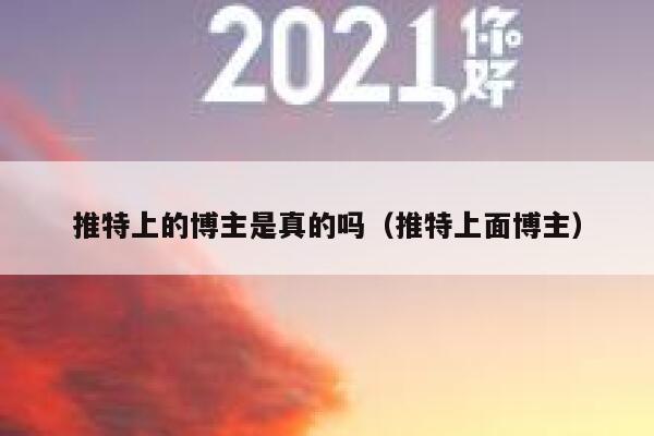 推特上的博主是真的吗(推特上面博主) 第1张 推特上的博主是真的吗(推特上面博主) 第1张