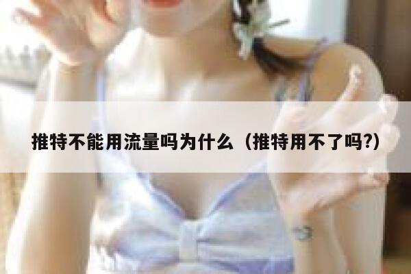 推特不能用流量吗为什么(推特用不了吗?) 第1张 推特不能用流量吗为什么(推特用不了吗?) 第1张