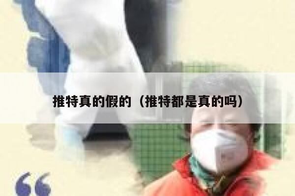 推特真的假的（推特都是真的吗） 第1张