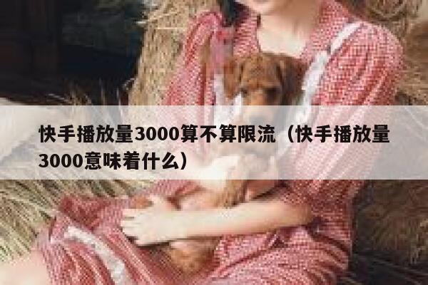 快手播放量3000算不算限流（快手播放量3000意味着什么） 第1张