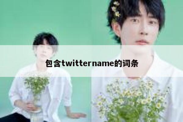 包含twittername的词条 第1张 包含twittername的词条 第1张