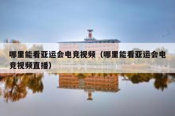 哪里能看亚运会电竞视频(哪里能看亚运会电竞视频直播) 第1张 哪里能看亚运会电竞视频(哪里能看亚运会电竞视频直播) 第1张