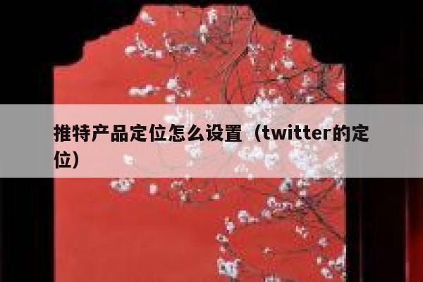 推特产品定位怎么设置(twitter的定位) 第1张 推特产品定位怎么设置(twitter的定位) 第1张