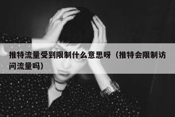 推特流量受到限制什么意思呀(推特会限制访问流量吗) 第1张 推特流量受到限制什么意思呀(推特会限制访问流量吗) 第1张