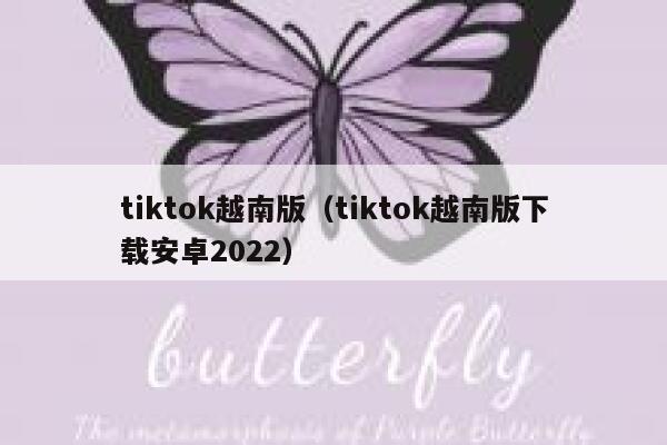 tiktok越南版（tiktok越南版下载安卓2022） 第1张