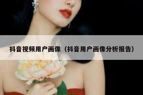 抖音视频用户画像（抖音用户画像分析报告） 第1张