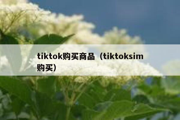 tiktok购买商品(tiktoksim购买) 第1张 tiktok购买商品(tiktoksim购买) 第1张