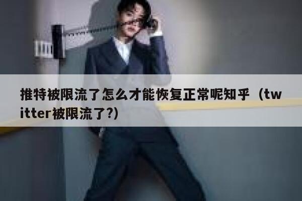 推特被限流了怎么才能恢复正常呢知乎（twitter被限流了?） 第1张