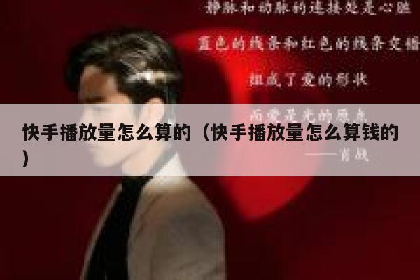 快手播放量怎么算的（快手播放量怎么算钱的） 第1张