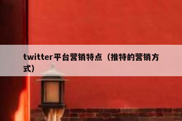 twitter平台营销特点（推特的营销方式） 第1张