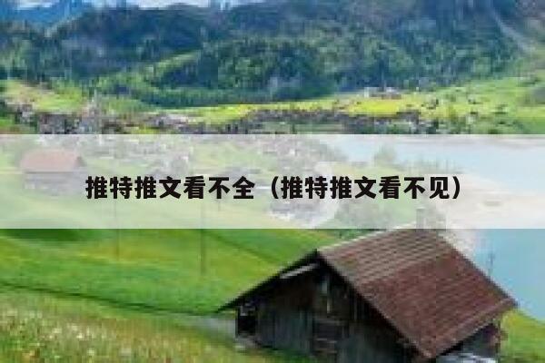 推特推文看不全（推特推文看不见） 第1张