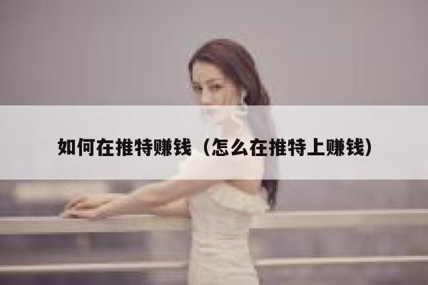 如何在推特赚钱（怎么在推特上赚钱） 第1张