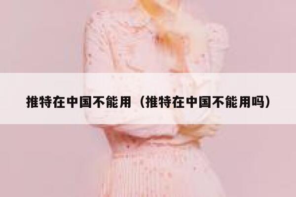 推特在中国不能用（推特在中国不能用吗） 第1张