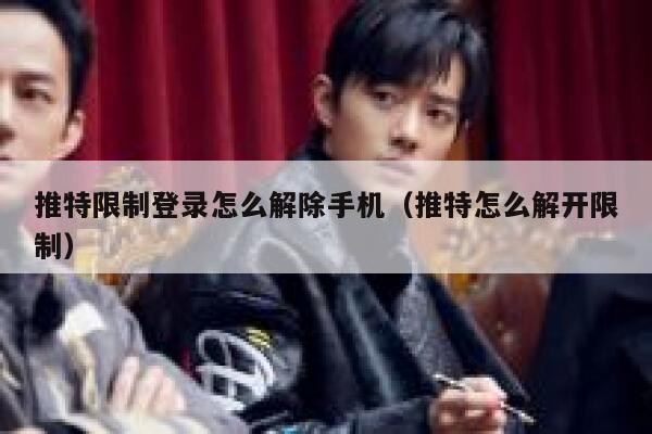 推特限制登录怎么解除手机（推特怎么解开限制） 第1张