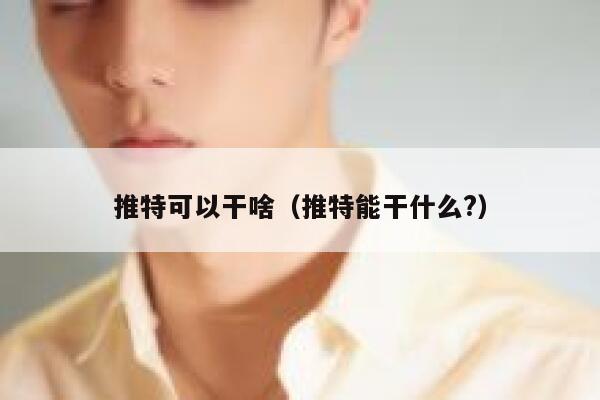 推特可以干啥（推特能干什么?） 第1张