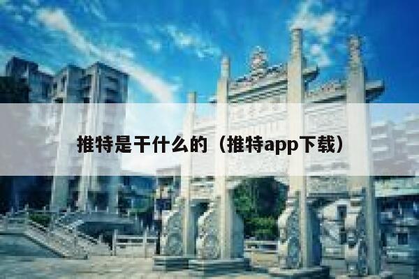 推特是干什么的（推特app下载） 第1张