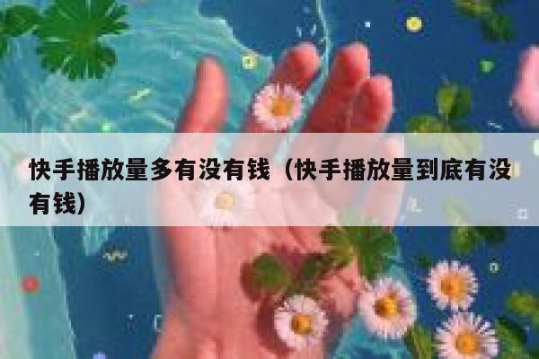快手播放量多有没有钱(快手播放量到底有没有钱) 第1张 快手播放量多有没有钱(快手播放量到底有没有钱) 第1张